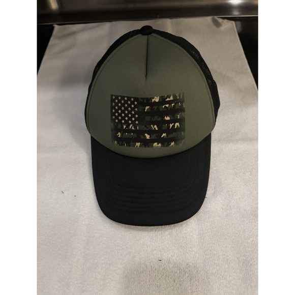 Weekend Soul Other - USA American Flag Camo SnapBack Mesh Trucker Hat Cap Patriotic Flag